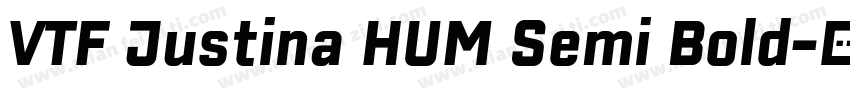 VTF Justina HUM Semi Bold字体转换